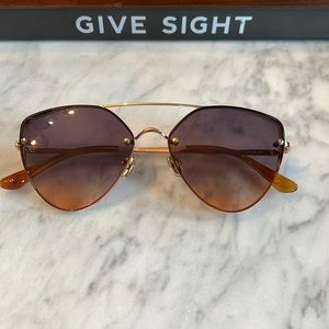 TOMS yellow gold / dusk gradient sunglasses. Brand new.